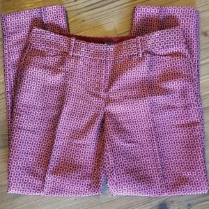 {The Limited} Purple & Red Dot Straight Leg Pants